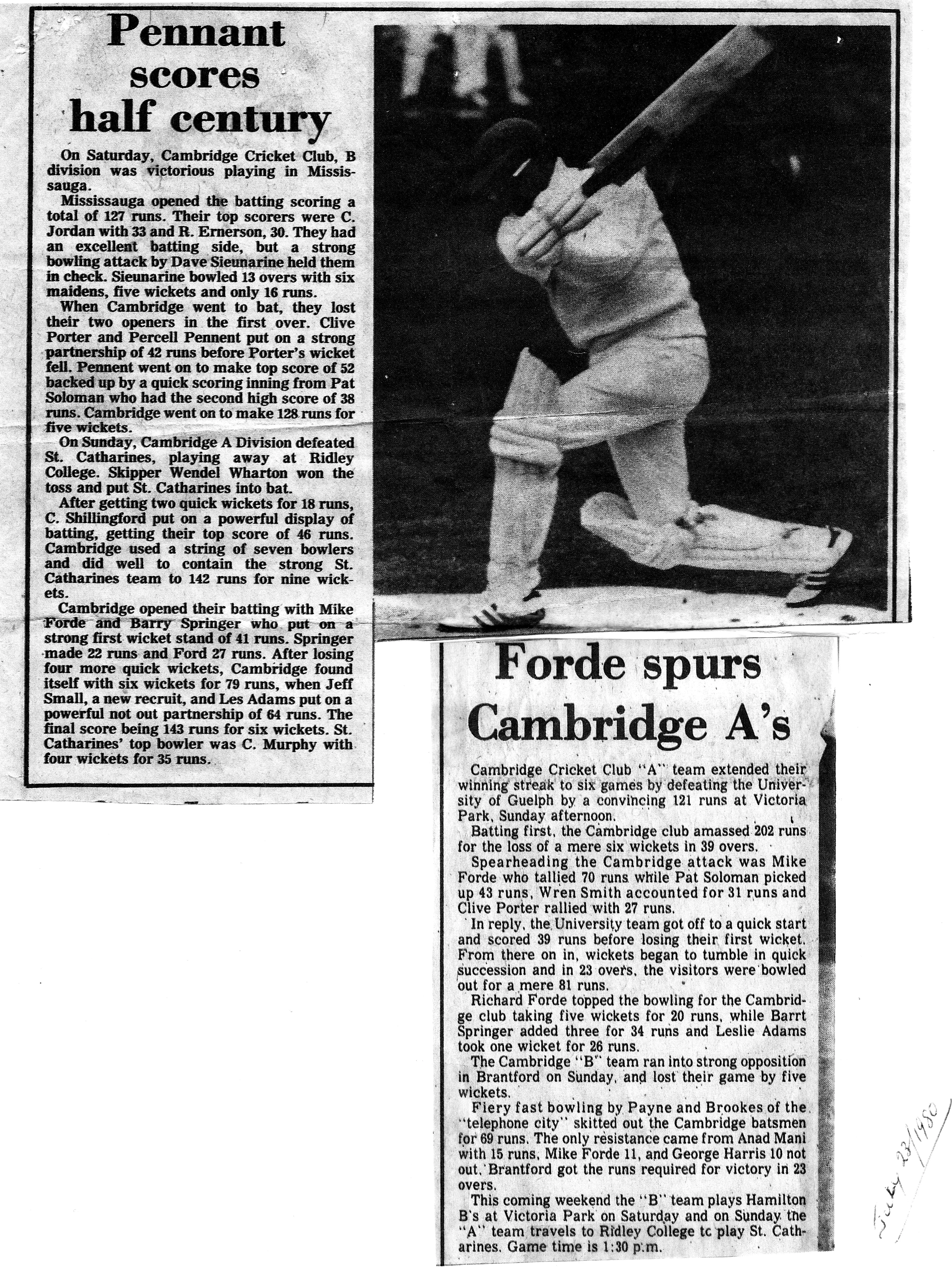 Mike — newspaper article