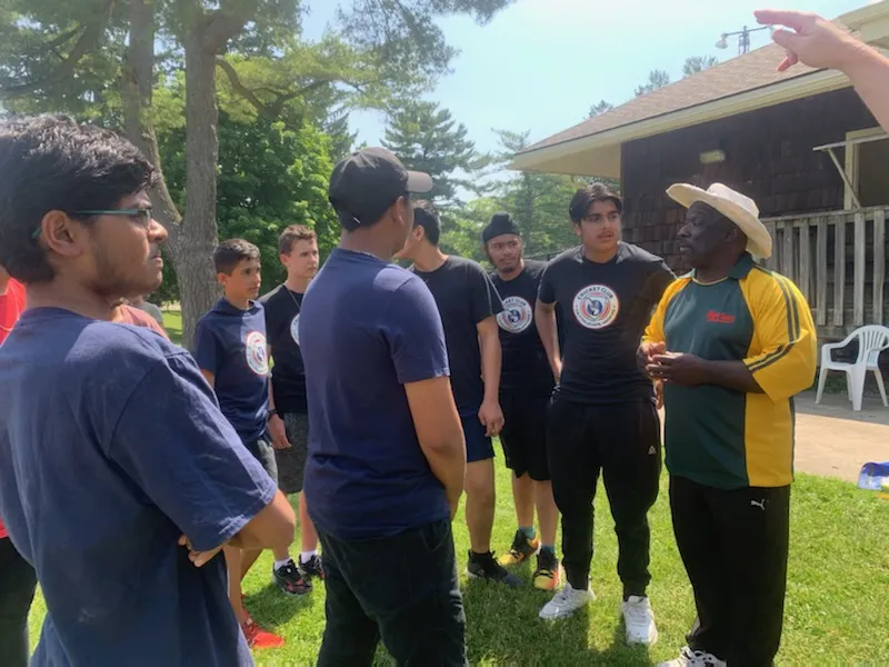 Junior cricket session