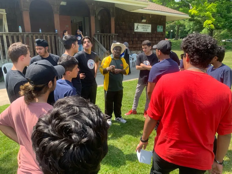 Junior cricket session