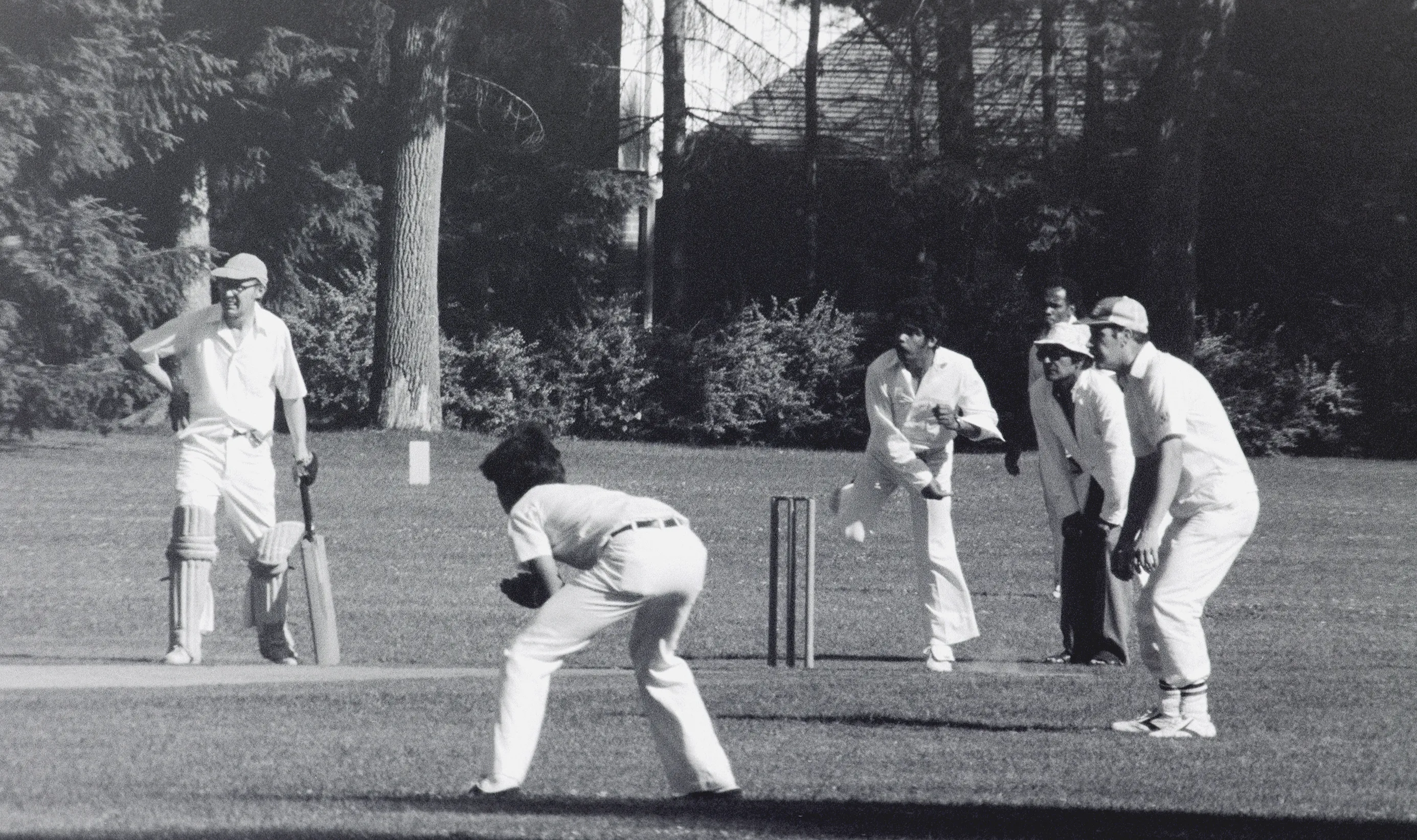 Gobin Persaud bowling