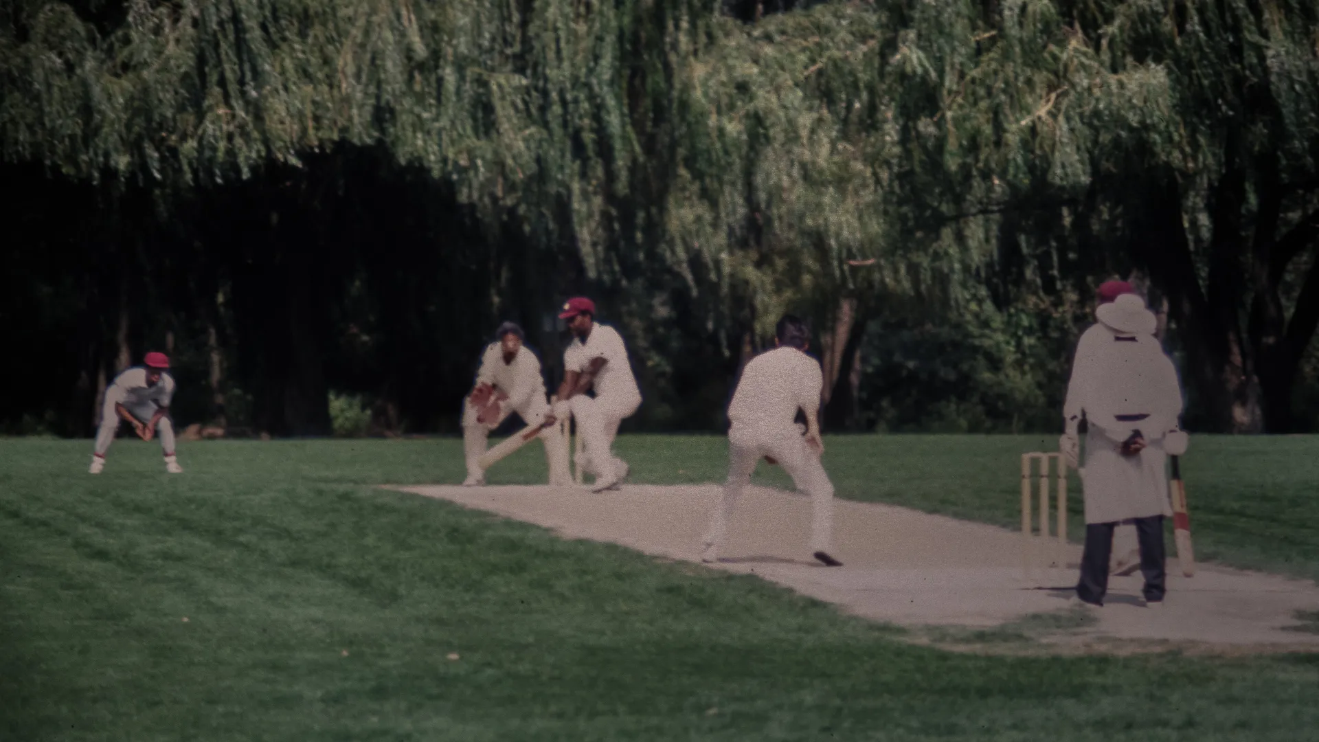 Godfrey Corbin batting at Mississauga — mid 1980s