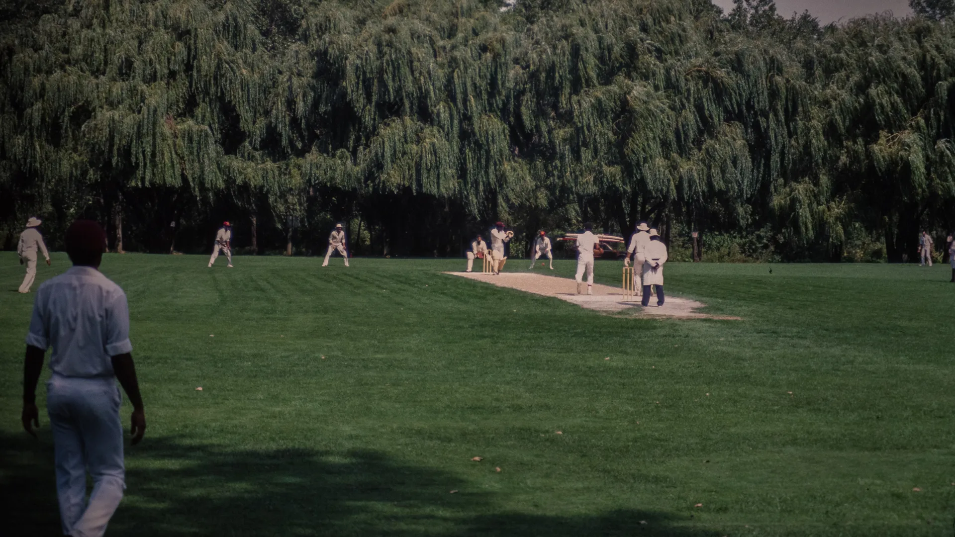 Pat Solomon batting at Mississauga — mid 1980s